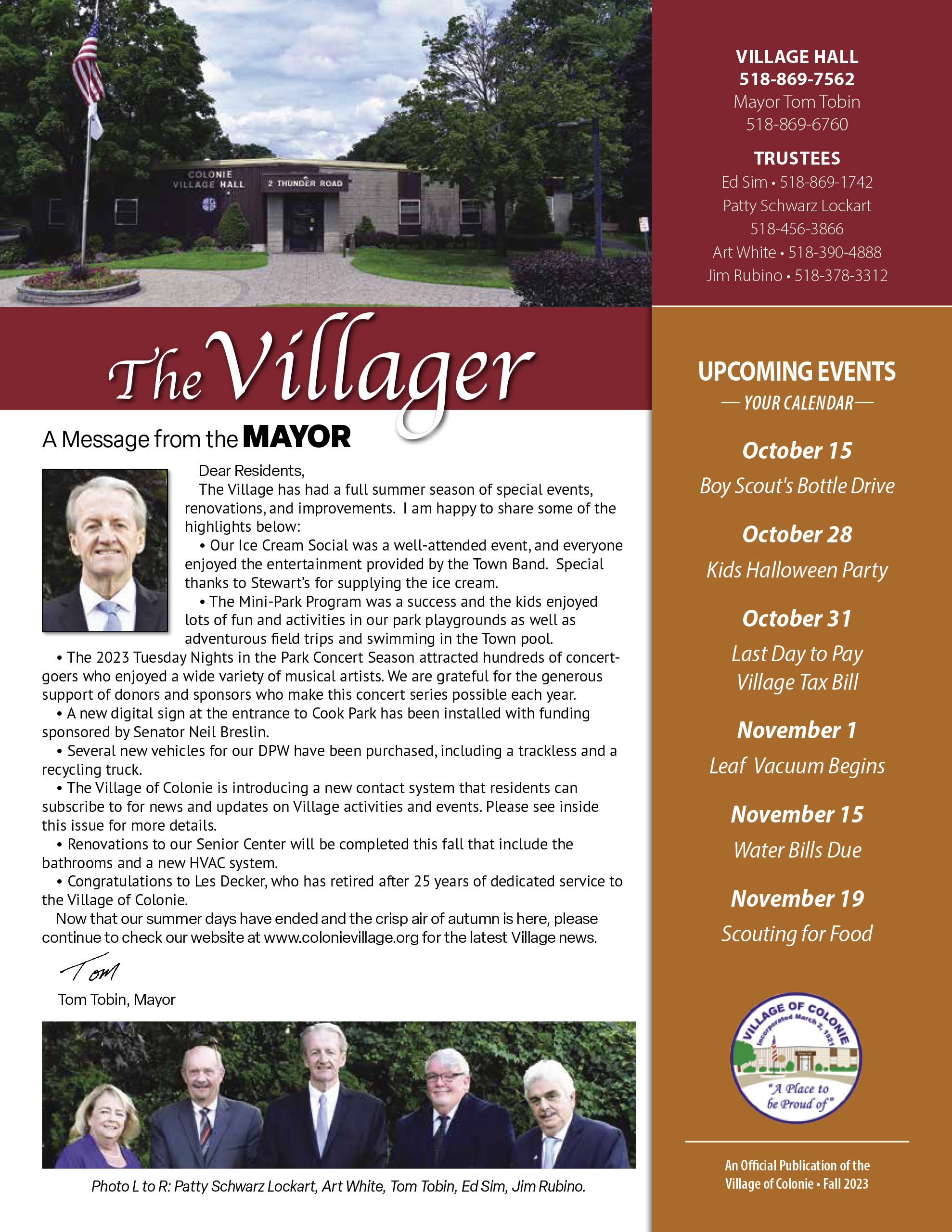 The Villager - Village of Colonie, NY